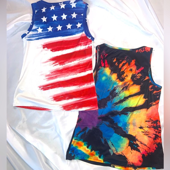 Combo - 2 print tank mini bundle - sz Med. Good condition - Picture 2 of 8